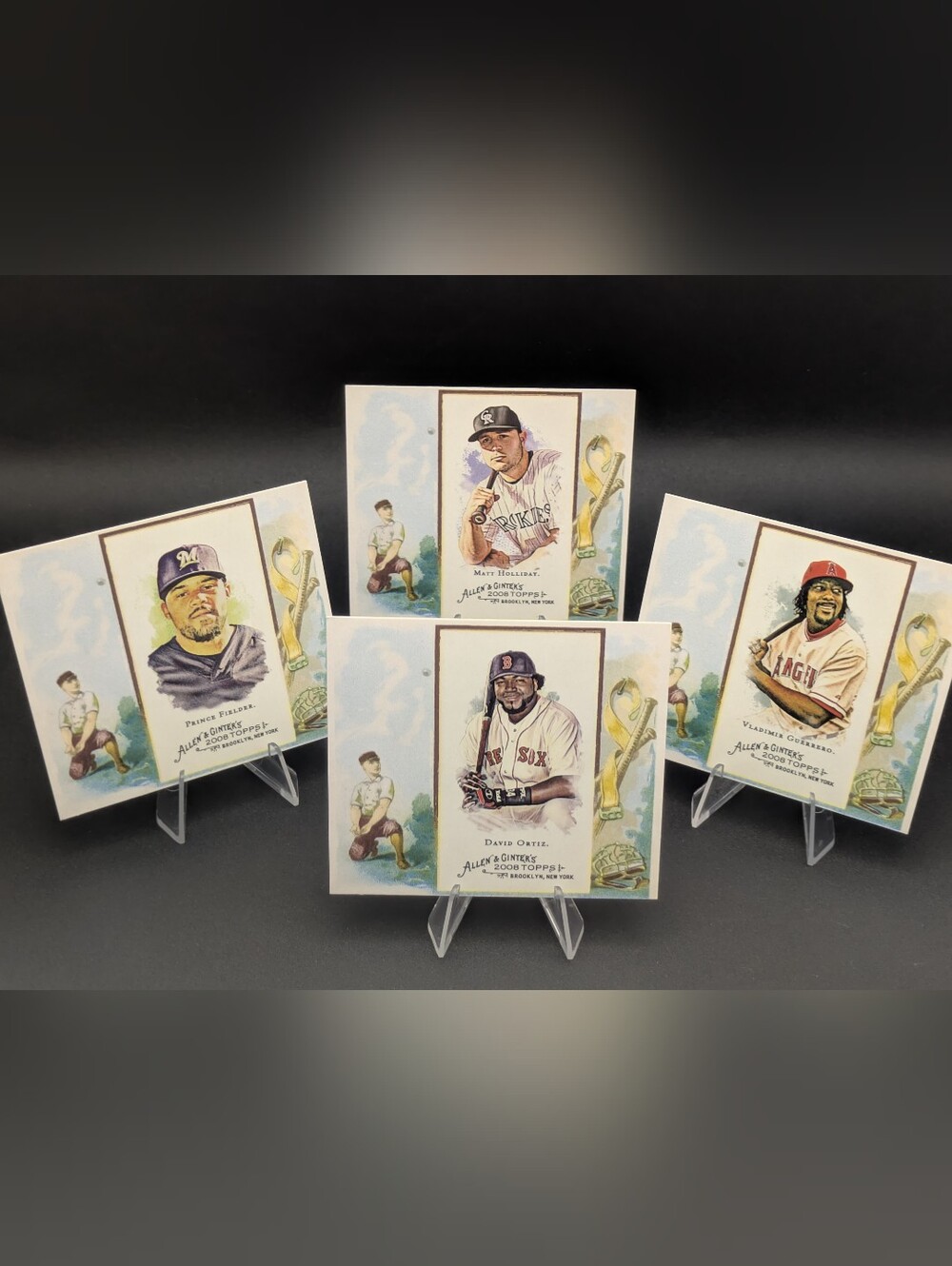 2008 Topps Allen & Ginter's Box Topper Lot David Ortiz Guerrero Holliday Fielder